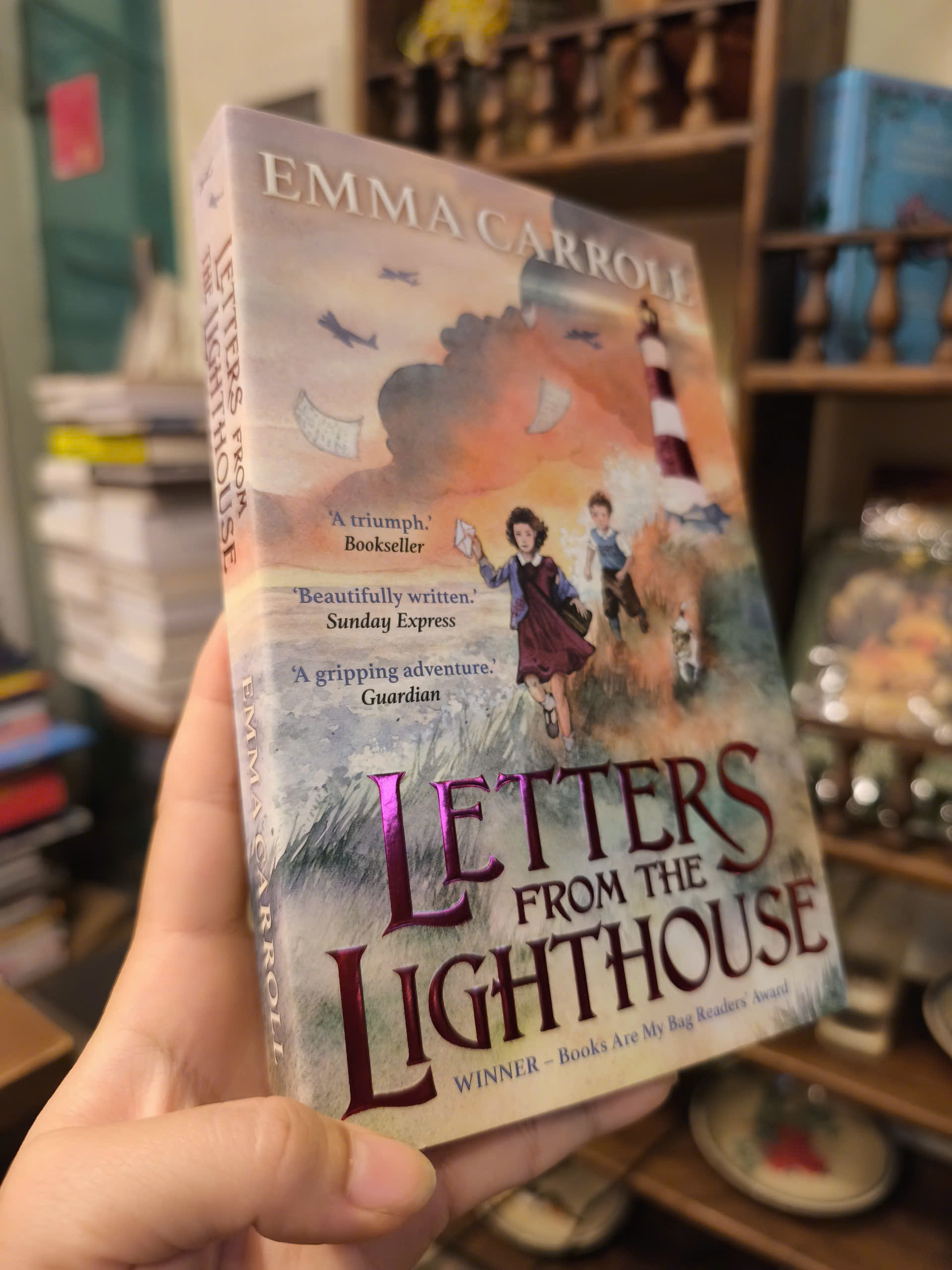 Sách - Letters from the Lighthouse by Emma Carroll | English Children's Historical Fiction