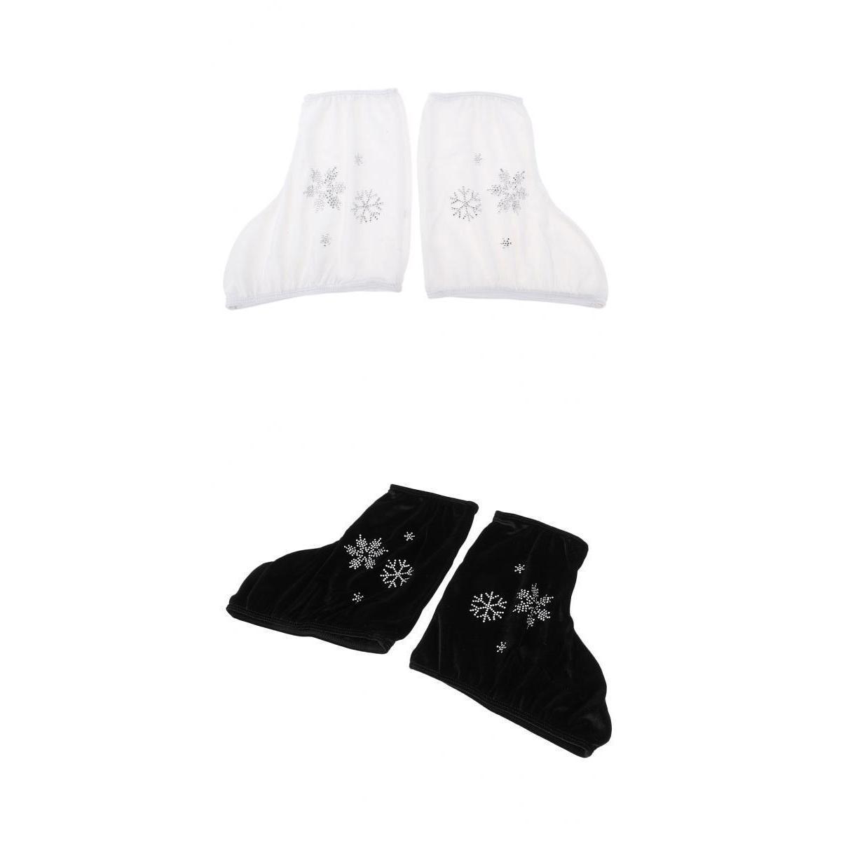 4pcs Ice Skate Boot Covers Protector for Figure Skating Velvet