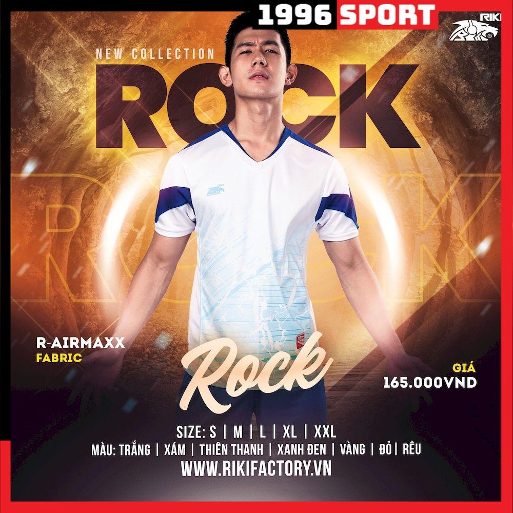 Đồ thể thao, đá banh, Quần áo bóng đá không logo Riki Rock - Dungcusport in tên số