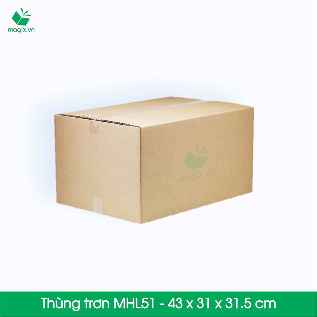 20 Thùng hộp carton - Mã MHL51 - Kích thước 43x31x31,5 (cm)