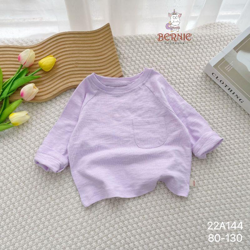 Áo thun dài tay cho bé gái, chất liệu cotton xước mềm mại thoáng mát