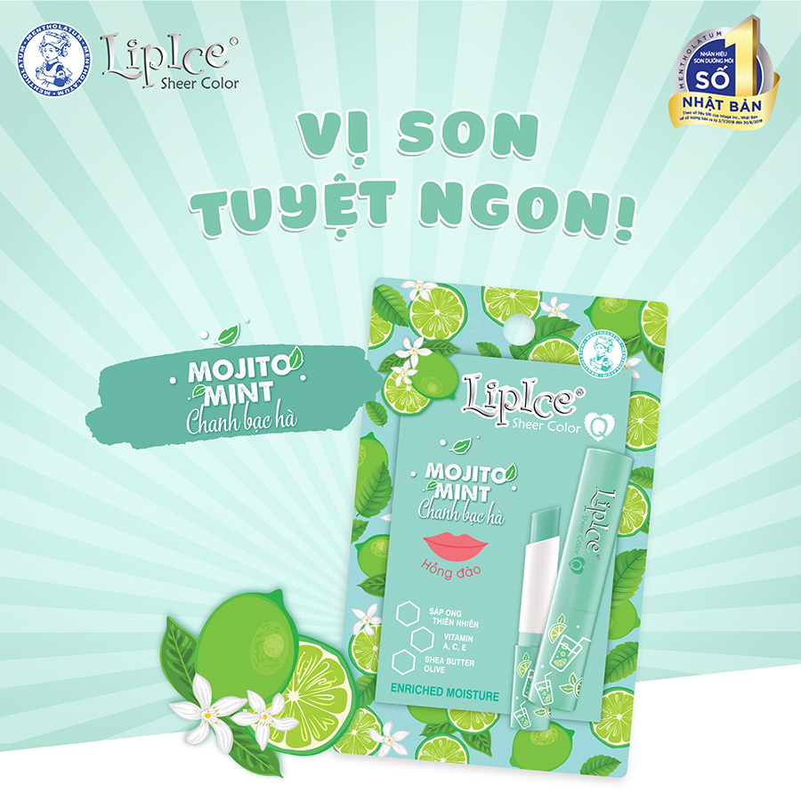 Son Dưỡng Lipice Sheer Color Q Mojito Mint 2.4g