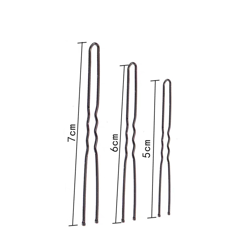 Ghim chữ U cài tóc, búi tóc 7cm bọc sơn đen chống gỉ bền đẹp