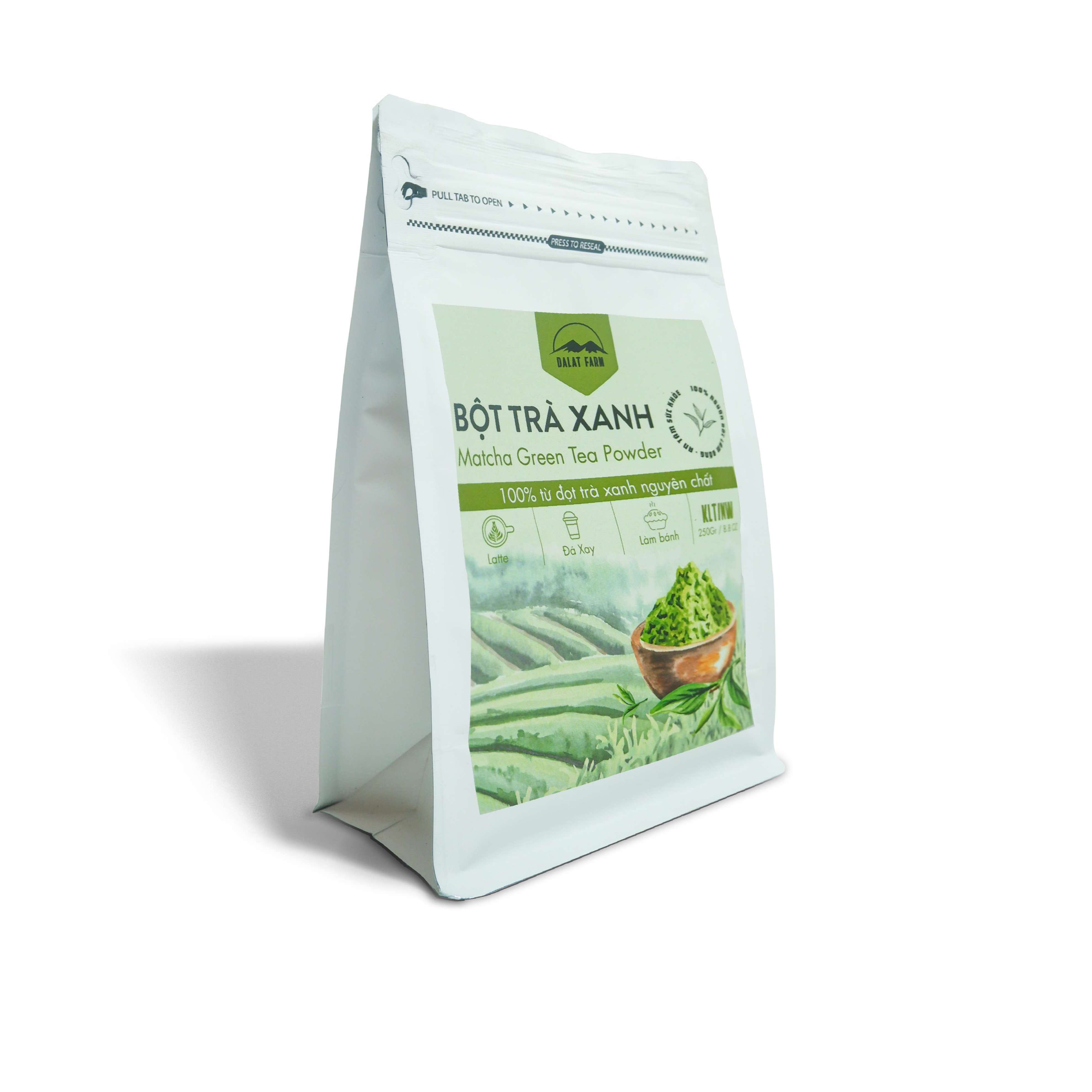 Bột Matcha Trà Xanh Dalat Farm - Túi 250Gr