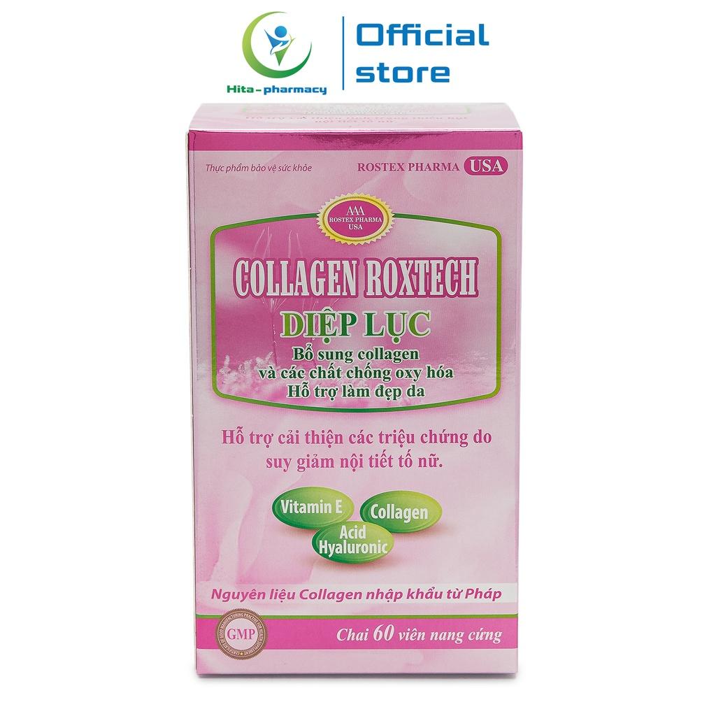 Viên uống đẹp da Collagen Roxtech Diệp Lục tăng nội tiết tố - 60 viên