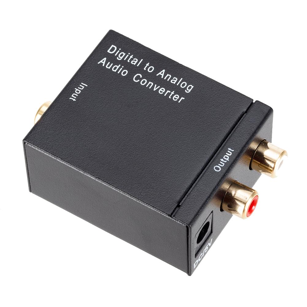 Âm Thanh Kỹ Thuật Số Sang Analog Toslink Đồng Trục Sang RCA R/L Bộ Giải Mã Adapter Âm Thanh Nhẹ Micro Phối