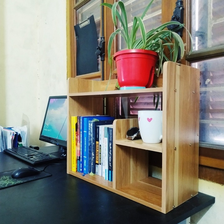 Kệ Sách, Kệ Hồ Sơ Đa Năng Để Bàn Phong Cách Tối Giản Nhỏ Gọn, Dễ Lắp Đặt, Dễ Vệ Sinh Thương Hiệu Gosashi-KSGDB