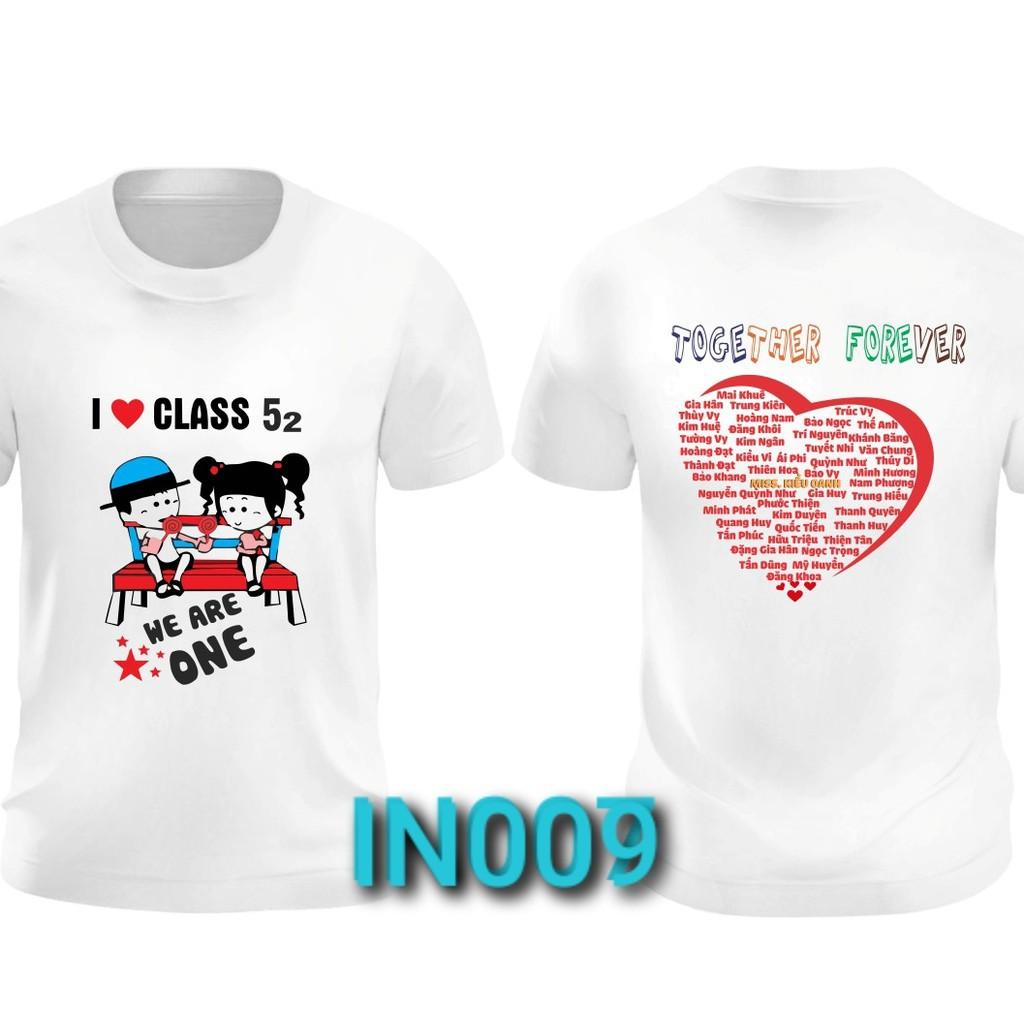 Áo nhóm ,áo lớp in theo yêu cầu _ IN 009