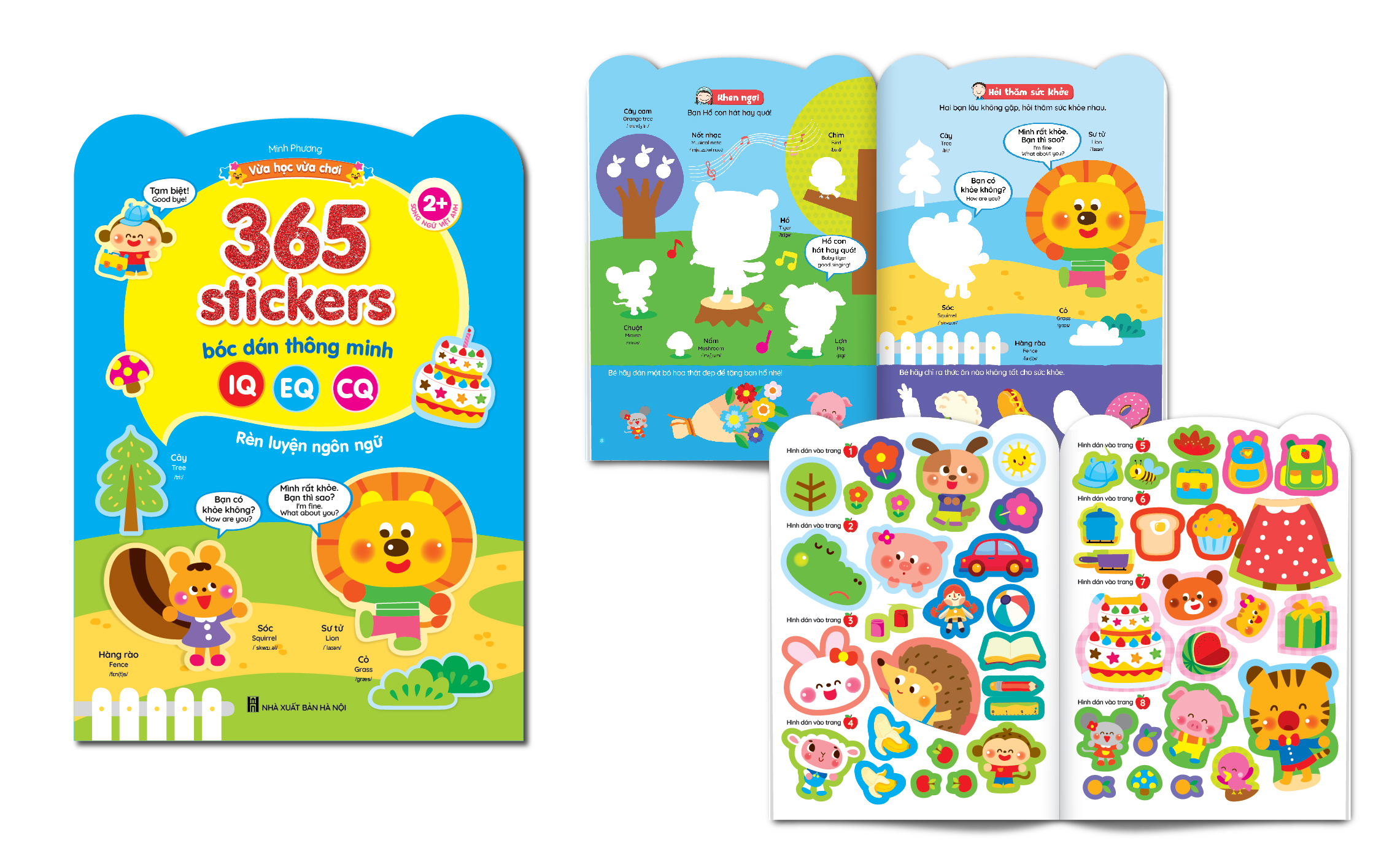 Bộ sách 365 Stickers Bóc dán thông minh - Giúp bé phát triển IQ, EQ, CQ