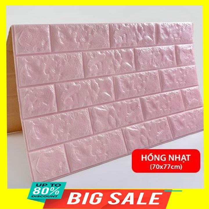 Xốp Dán Tường 3D Giả Gạch 70x77 cm Nhiều Màu Tiện Lợi Cách Âm, Chống Nóng, Chống Ẩm Mốc