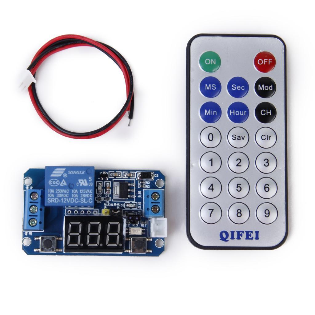 4X Multifunctional Timer Relay Control Module with Remote Control