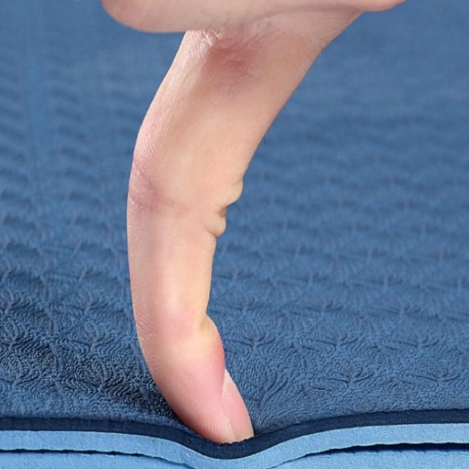 Thảm tập YOGA, GYM 6mm. Chống trượt tập thể dục tpe 2 lớp không mùi