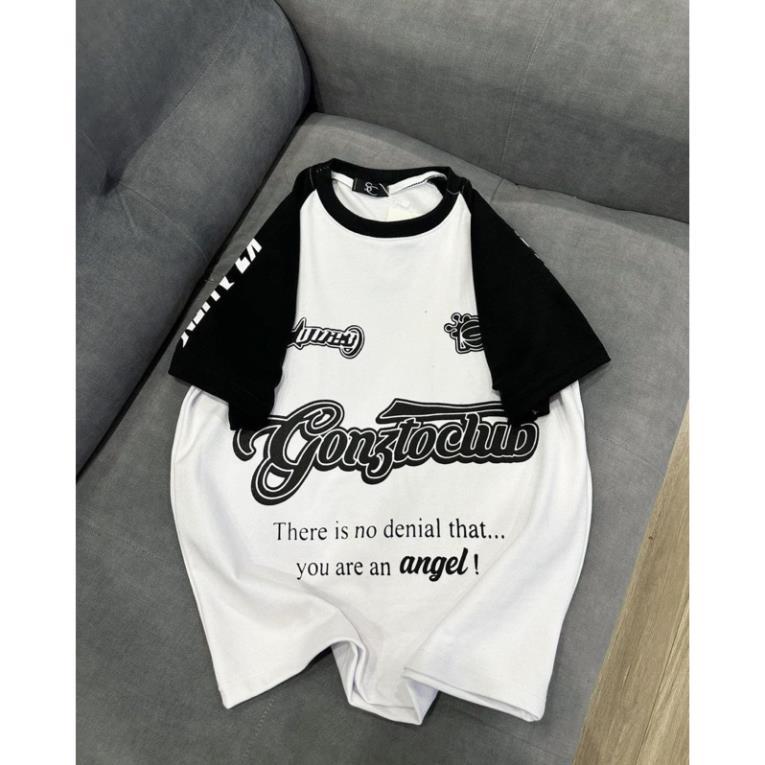 [Hàng Hot] Áo Baby Tee Phối Viền Tay Anger Ôm Bdoy Cá Tính Phong Cách Retro - Đen