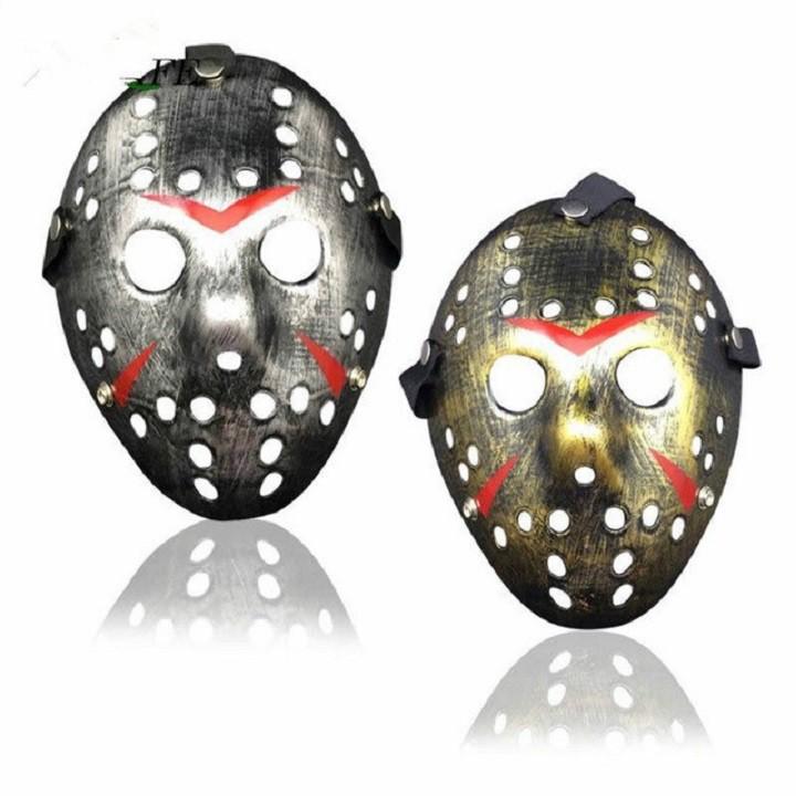 Mặt nạ Jason hóa trang Halloween leegoal Màu Bạc Lỗ tròn-s91