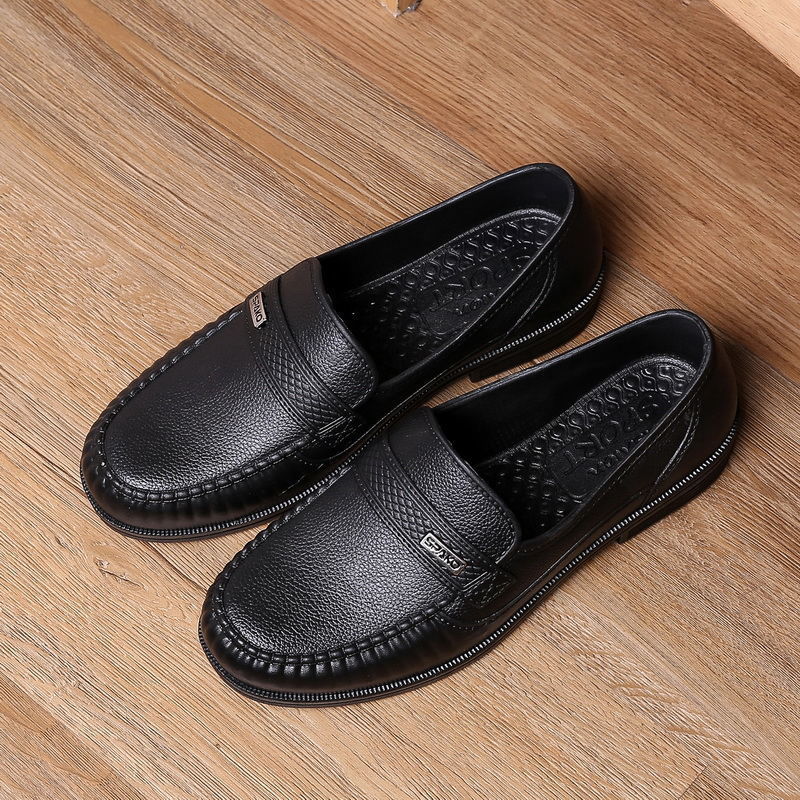 Giày nam nhựa tây phong cách đơn giản cổ điển cổ thấp chống nước siêu bền Phatdat V341