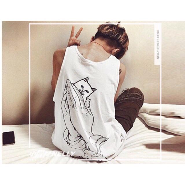 Áo thun 3 lỗ/ tanktop chuẩn gym cat