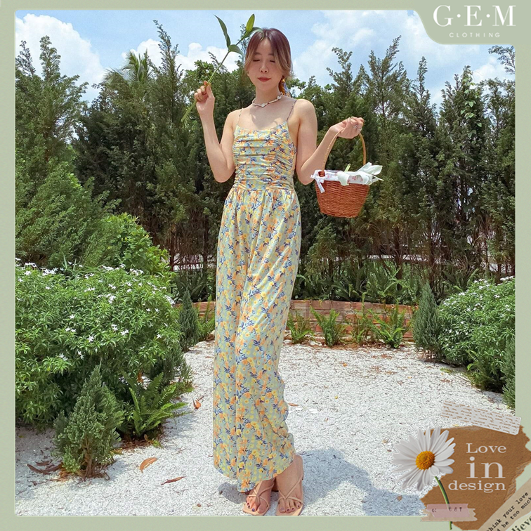 Jump dài hai dây hoạ tiết hoa Goro jump Gem Clothing SP060675