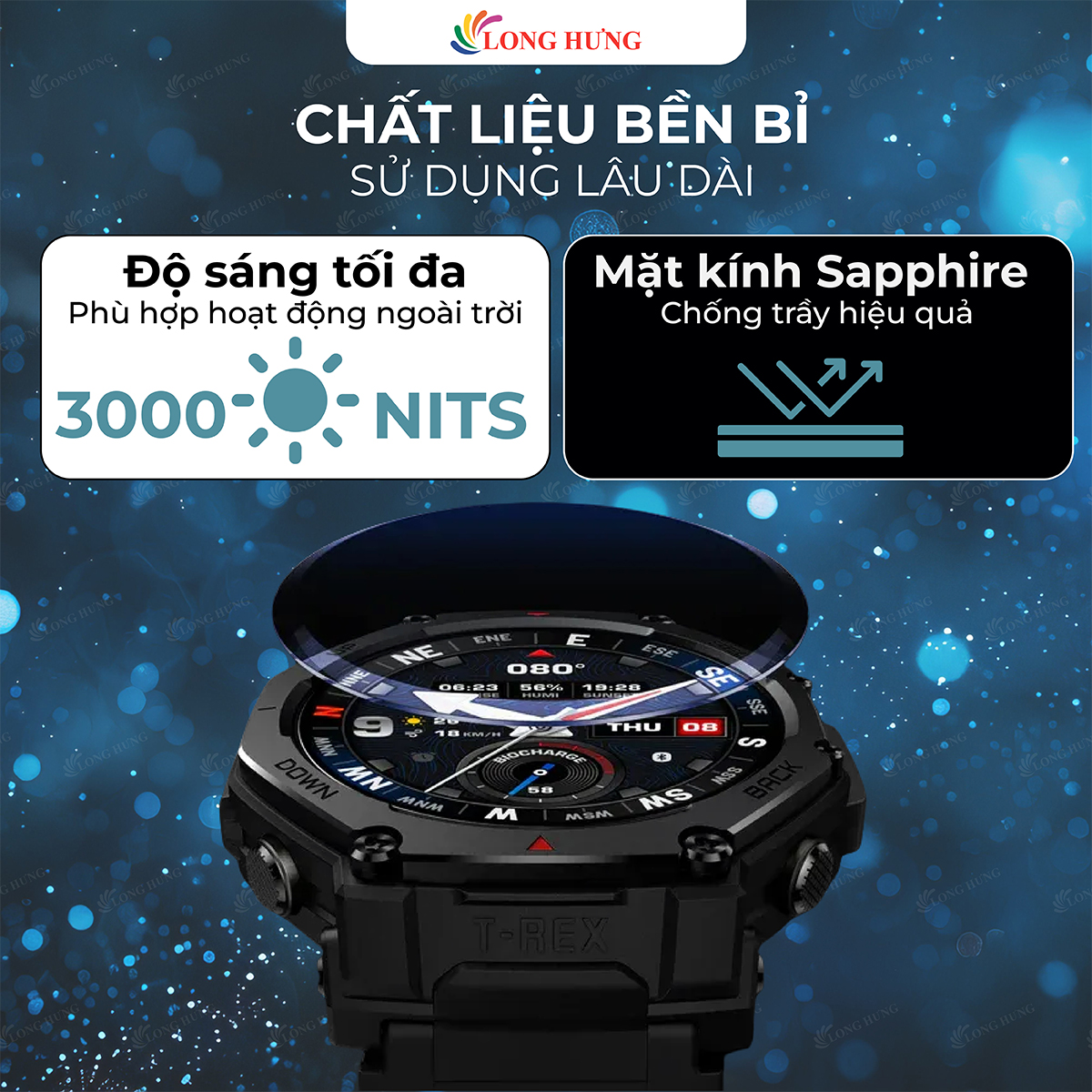 Đồng hồ thông minh Amazfit T-Rex 3 Pro 48mm A2444 - Hàng chính hãng