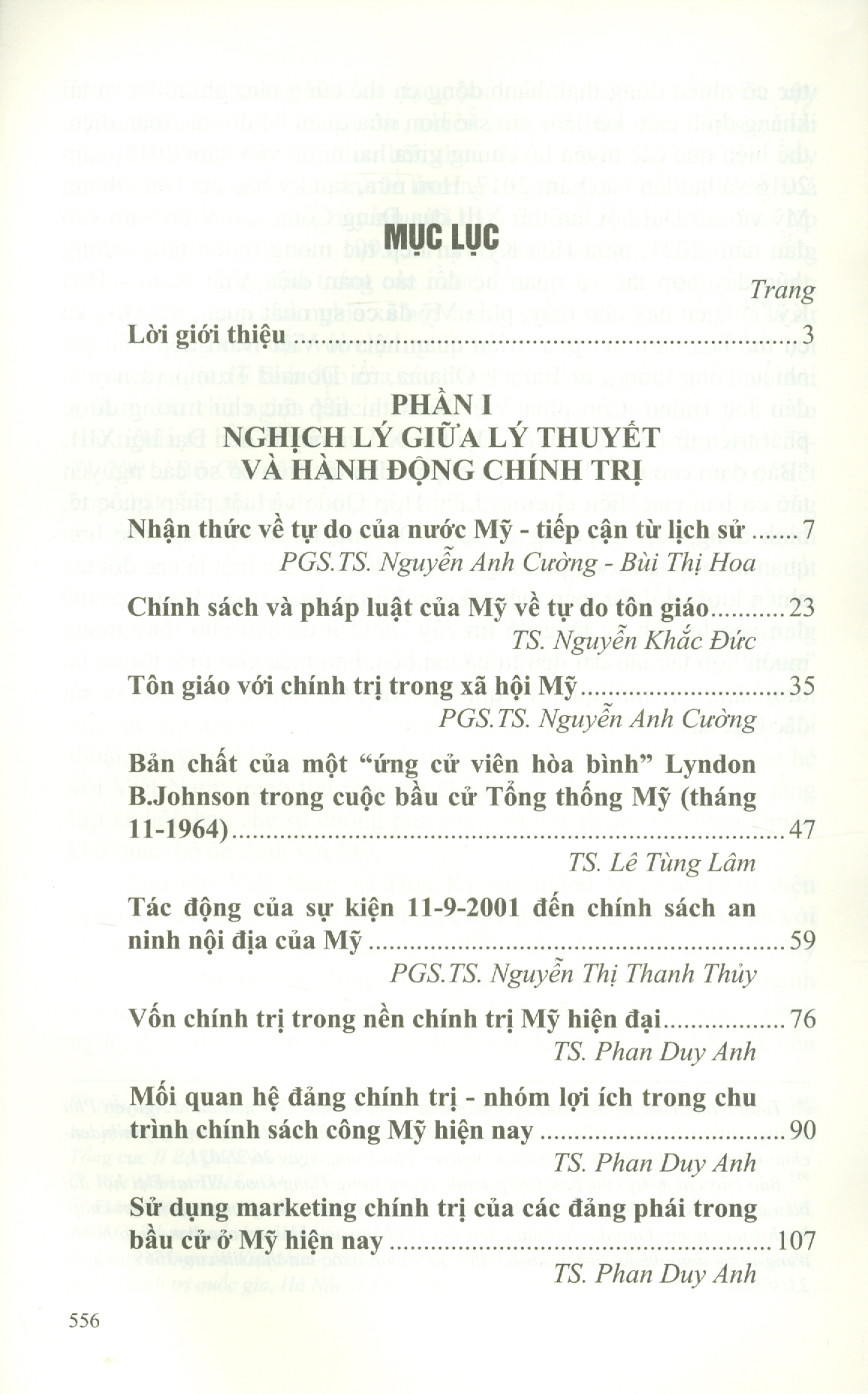 Hoa Kỳ - Chính Trị, Can Dự Và Quan Hệ