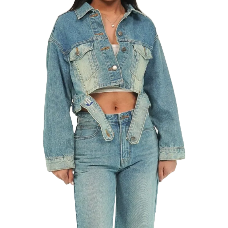 ÁO JACKET nữ sành điệu A8, áo bò nữ siêu đẹp, chất vải Jean cotton cao cấp thương hiệu Samma Jeans