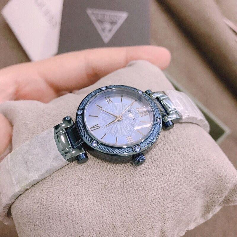 Đồng Hồ Nữ Guess Analog Blue W0767L4 Tone Xanh