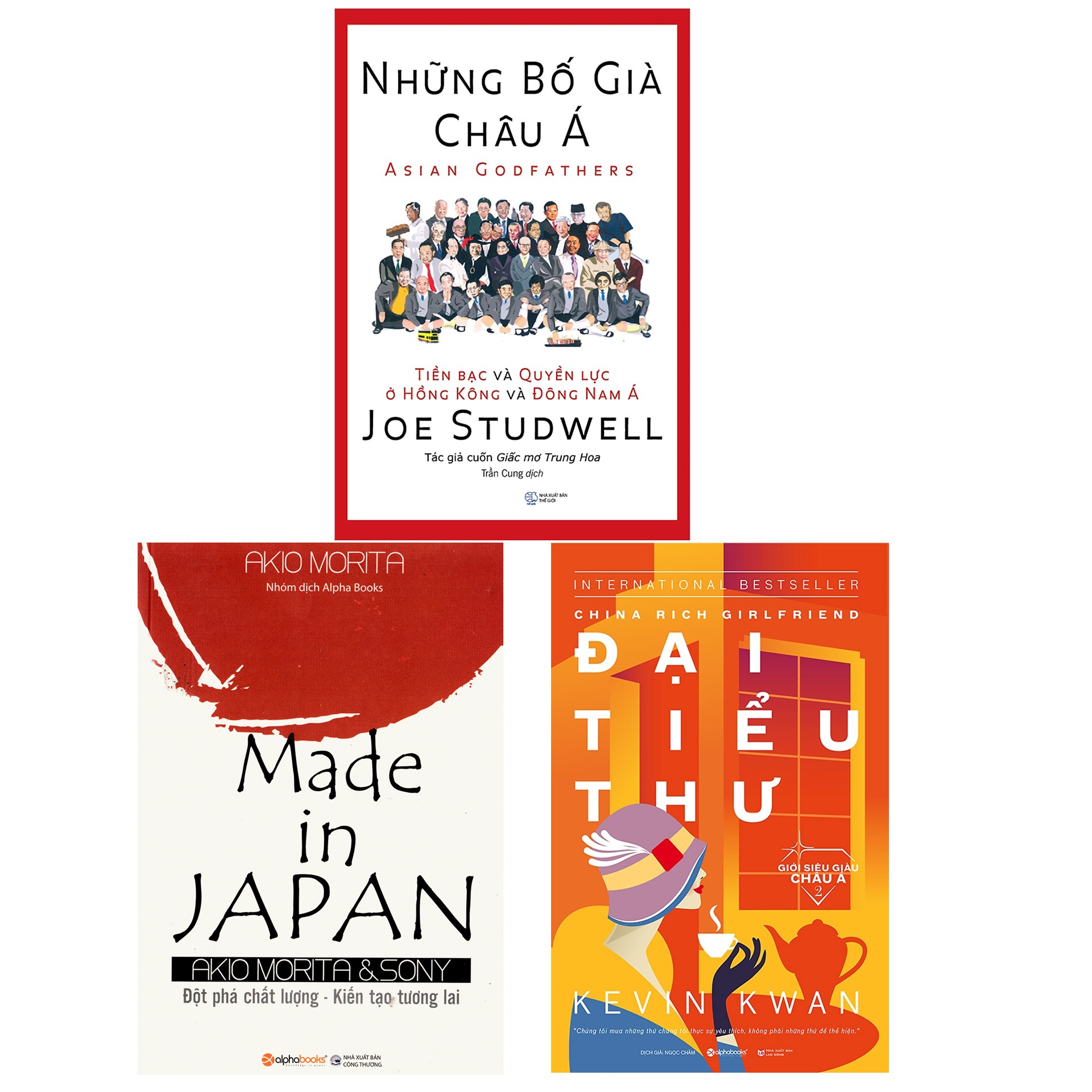 Combo Sách Kinh Doanh Hay:  Những Bố Già Châu Á  + Made In Japan + Giới Siêu Giàu Châu Á 2 - Đại Tiểu Thư