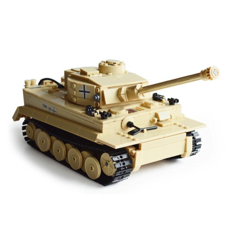 Đồ chơi Lắp Ráp Xe Tank Đức Thế chiến II - War Tank Kazi 82011 - Xếp hình thông minh - Mô hình trí tuệ