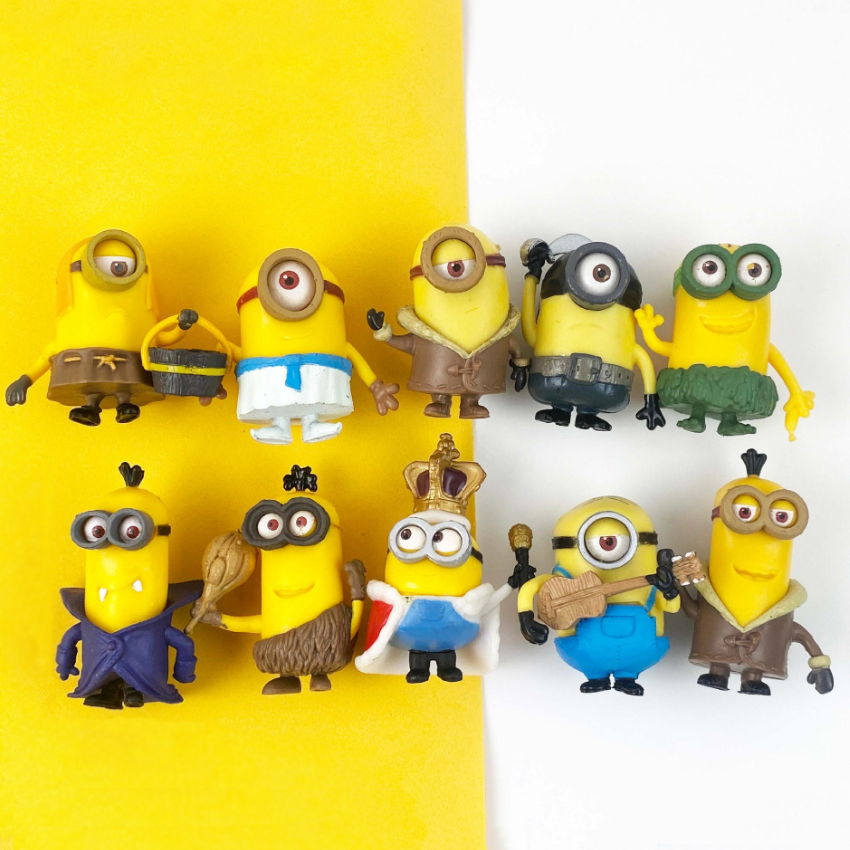 Bộ 10 mô hình Minions dễ thương - Kẻ cắp mặt trăng Despicable