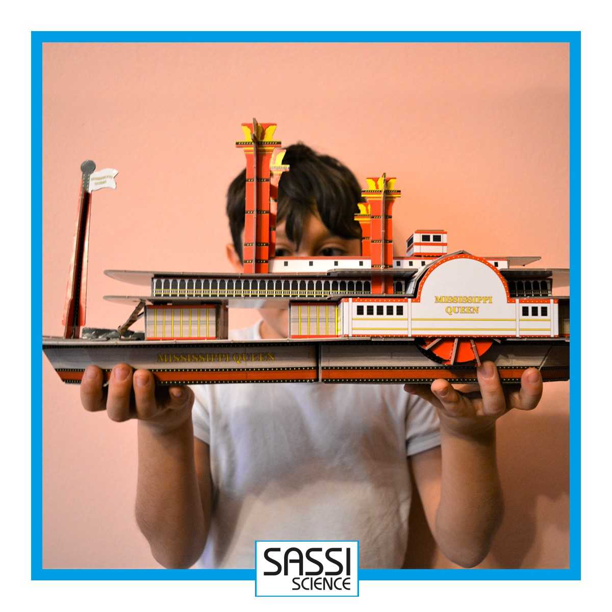 Đồ chơi mô hình giấy cao cấp 3D Thuyền Titanic chính hãng SASSI JUNIOR của Ý 3D Modeling TITANIC