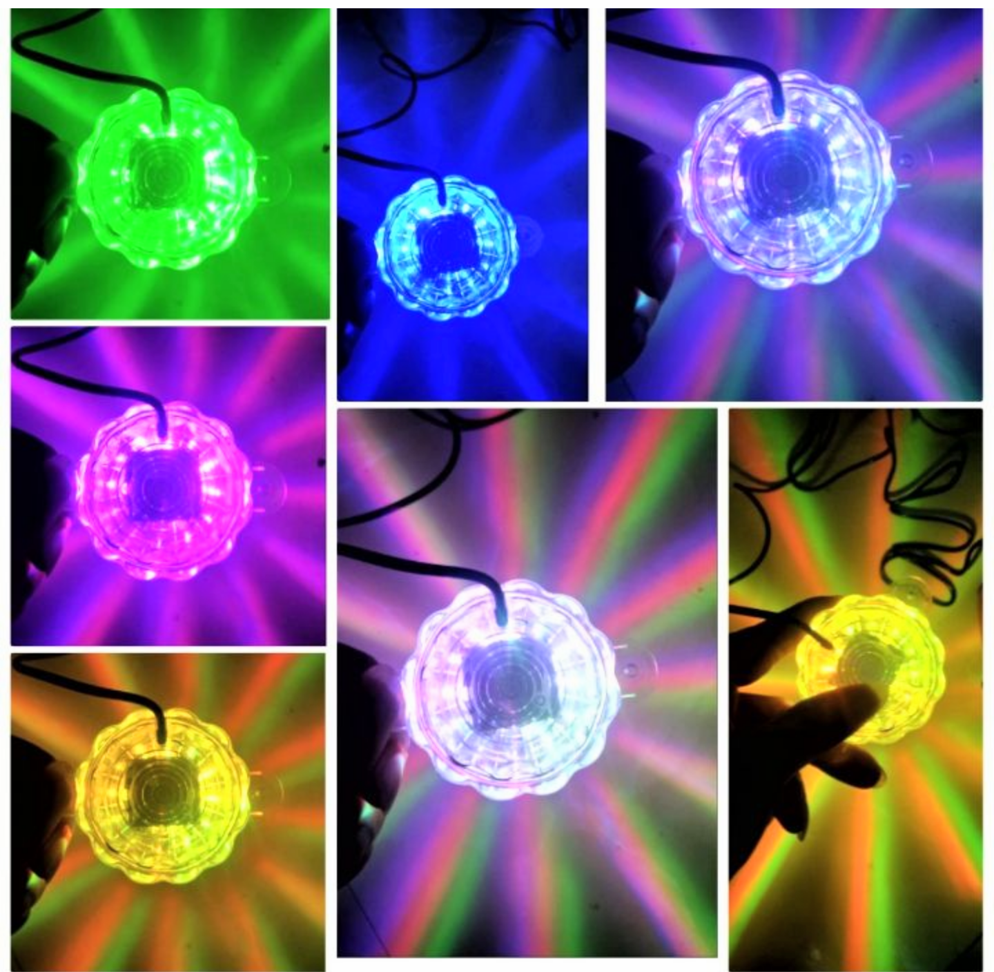 1 ĐÈN LED ĐÈN GẦM 48 TIA ĐẢO MÀU ĐỘC ĐÁO NHẤP NHÁY MÀU CỰC ĐẸP LẮP XE MÁY XE HƠI ÔTÔ XE ĐẠP ĐIỆN XE ĐIỆN HÀNG CHUẨN ĐẸP