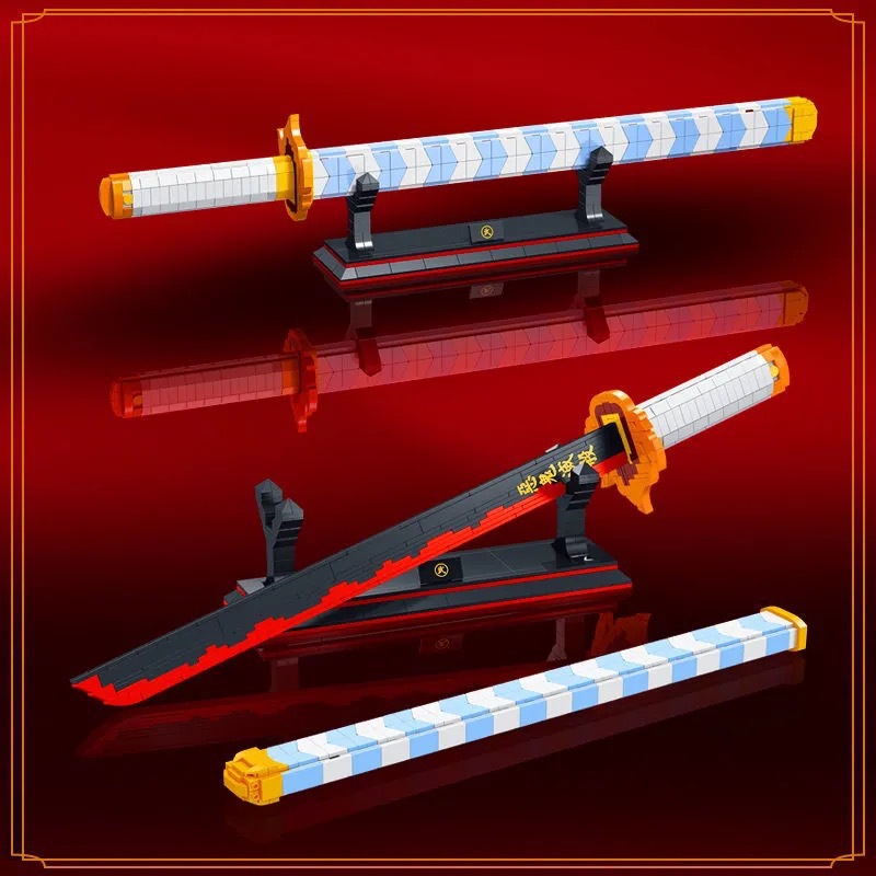 Đồ Chơi Lắp Ráp Mô Hình Nhật Luân Của Viêm Trụ Rengoku Kyojuro Trong Kimetsu No Yaiba Model DK1503 Với 790 Mảnh Ghép
