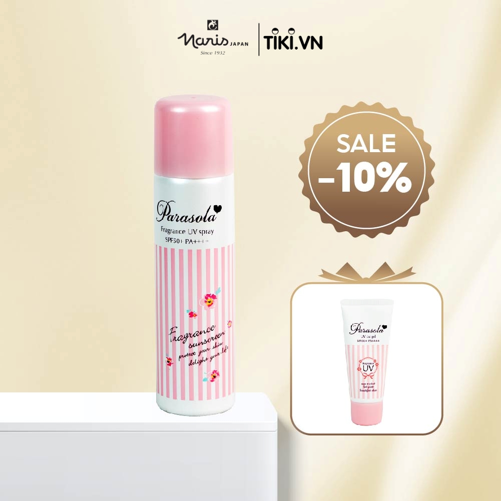 Chống nắng dạng xịt Nhật Bản cao cấp Naris Parasola Essence in UV Cut Spray SPF50+ PA++++ (90g) – Hàng chính hãng
