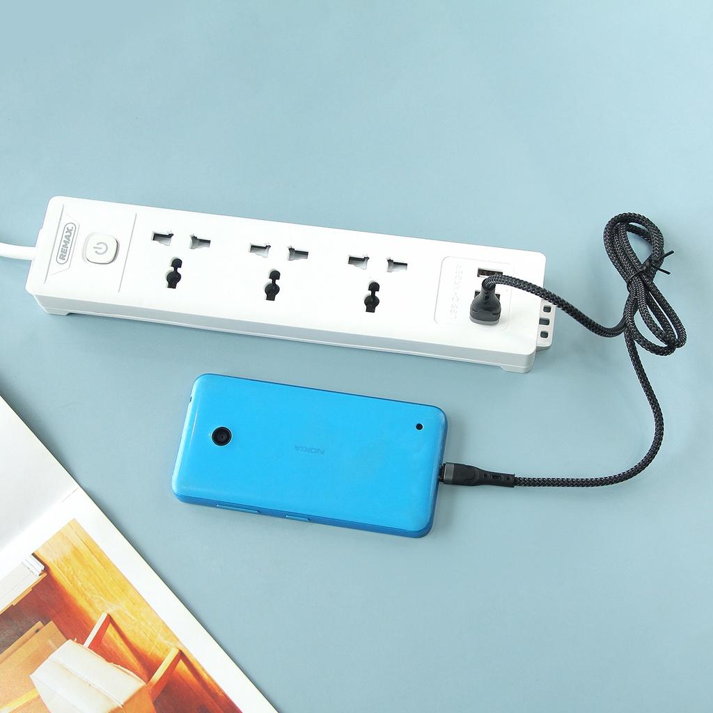 Cáp Sạc và truyền dữ liệu Micro USB Dài 1M Remax RC-006m Cho Điện Thoại Android - Hàng Chính Hãng Remax