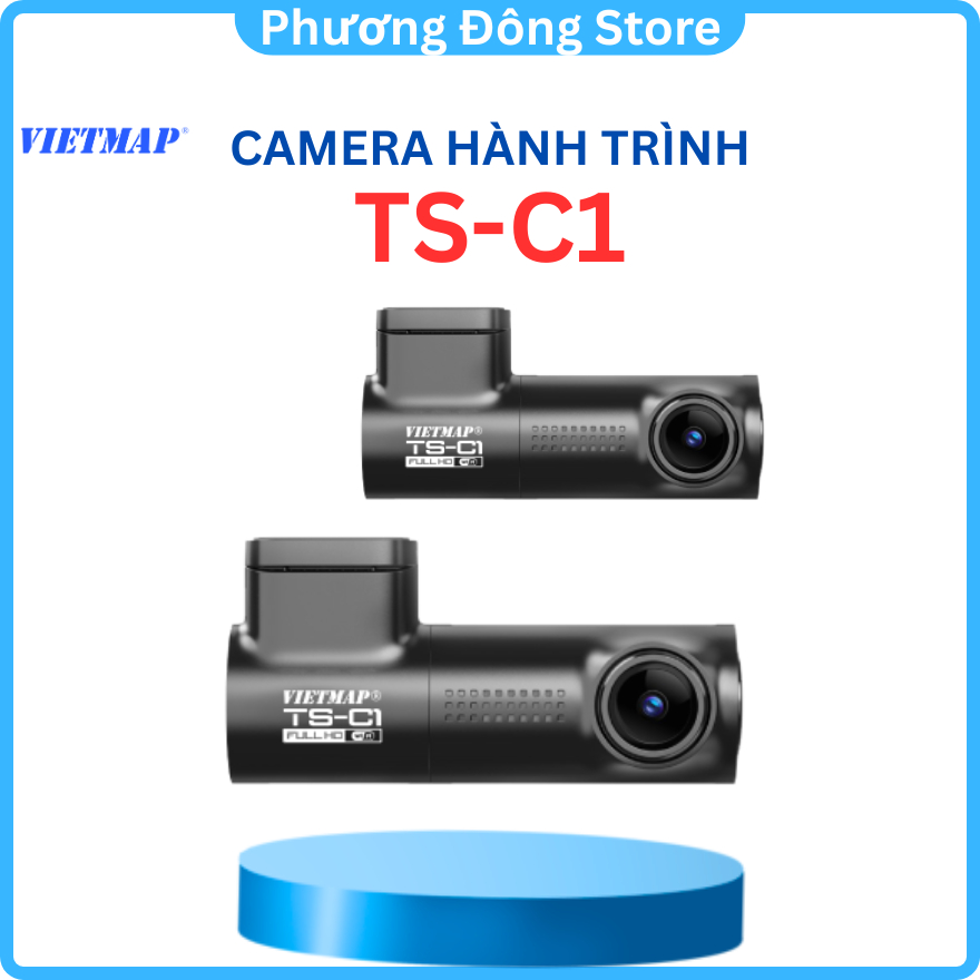 Camera Hành Trình Vietmap TS-C1 Full HD, Kết nối wifi ko dây, ghi hình vòng lặp - Hàng chính hãng