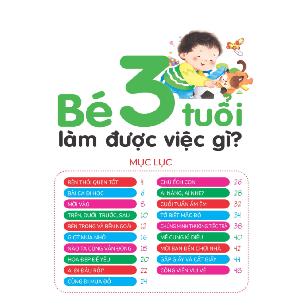 Hiểu Từng Tuổi Con: Bé 3 Tuổi Làm Được Việc Gì?