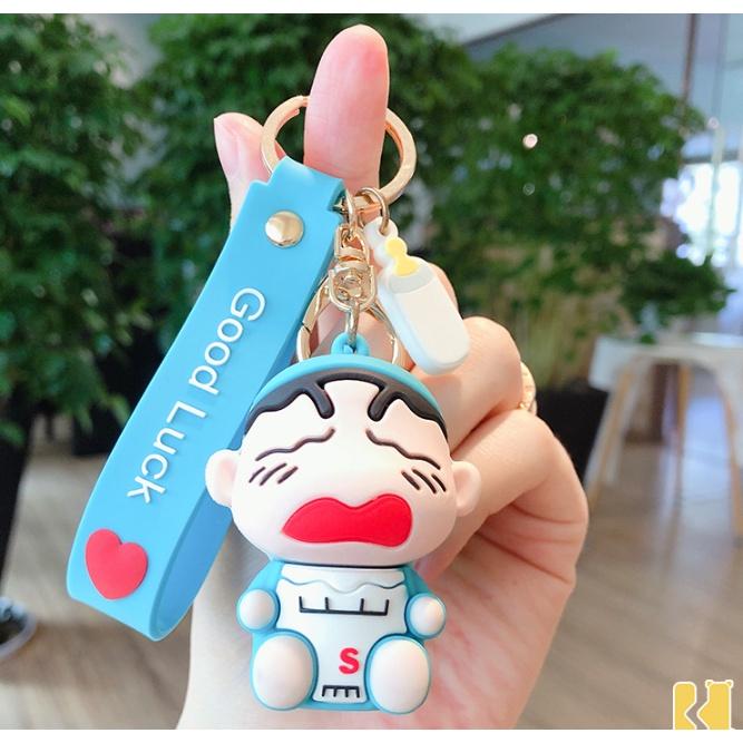 Móc khóa Phim Cậu bé bút chì dễ thương PVC loại tốt