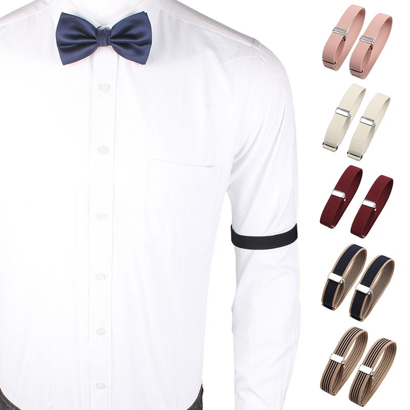 Unisex áo thun áo thun giữ tay áo nữ giới điều chỉnh còng tay cho các phụ kiện quần áo thể thao tiệc tùng Color: Beige