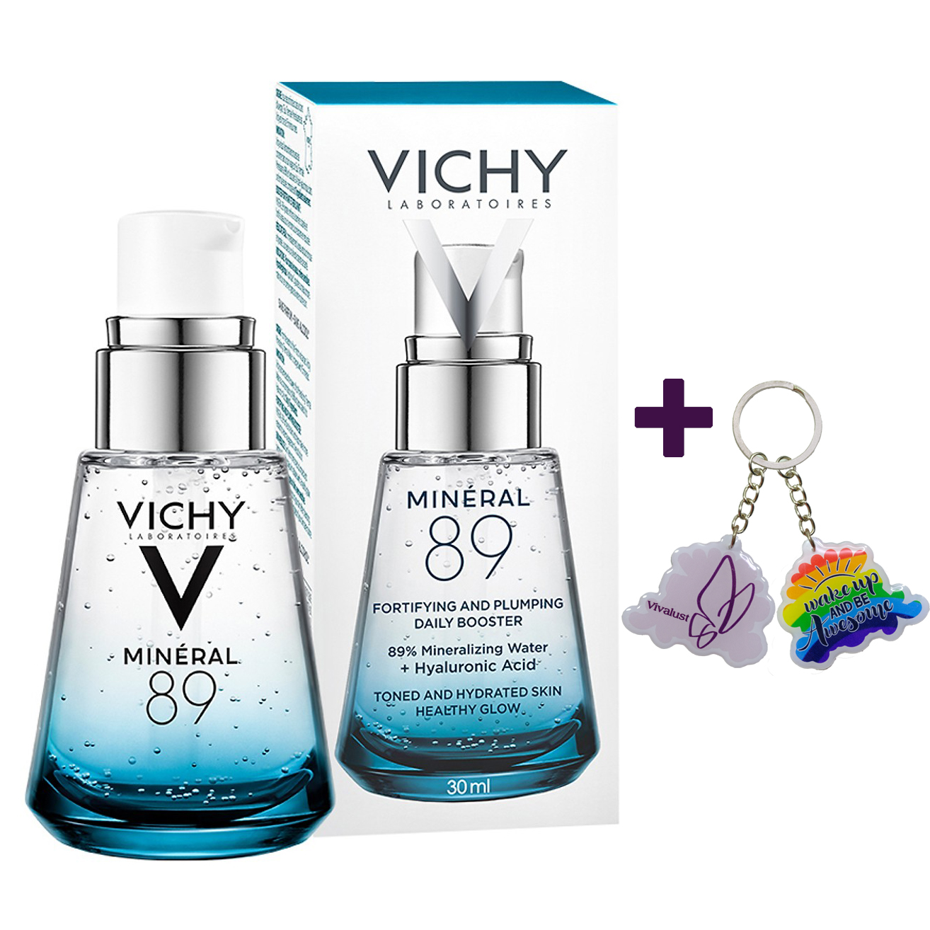 Dưỡng Chất Khoáng Cô Đặc Giúp Phục Hồi Và Bảo Vệ Da VICHY Minéral 89 (30ml) - TẶNG MÓC KHÓA