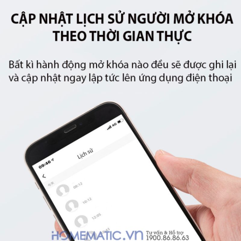 Ổ Khóa Thẻ Từ Mật Khẩu Mã Số Vân Tay Thông Minh Hỗ Trợ Chìa Cơ T55D