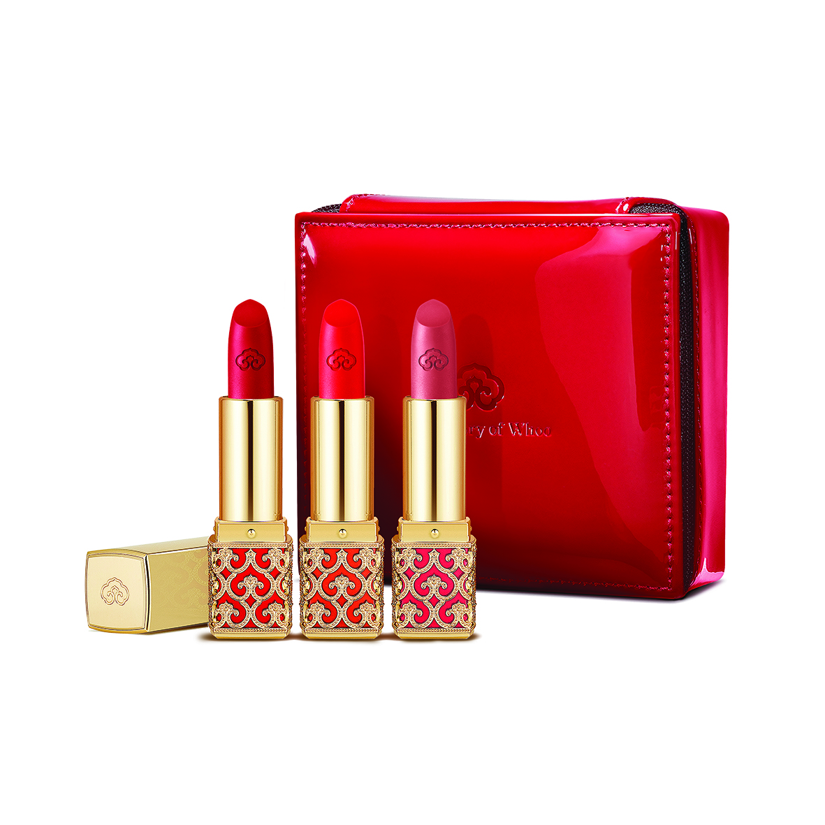 Bộ 3 Son nhung lì Đông y dưỡng ẩm bền màu Whoo GJH Mi Velvet Lip Rouge 3pcs set