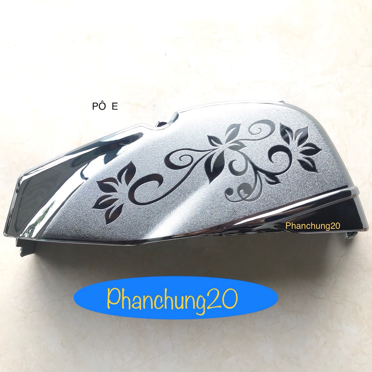 ỐP BẦU E DÙNG CHO ĐỜI XE YAMAHA GRANDE 2023 2024 CROM