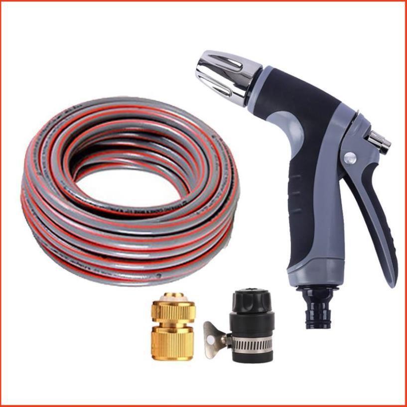 Bộ dây và vòi xịt tăng áp rửa xe tưới cây 20M 206817