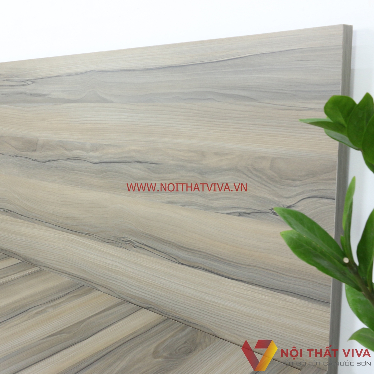 Giường Ngủ Gỗ Mdf Melamine Chân Cao Màu Nết