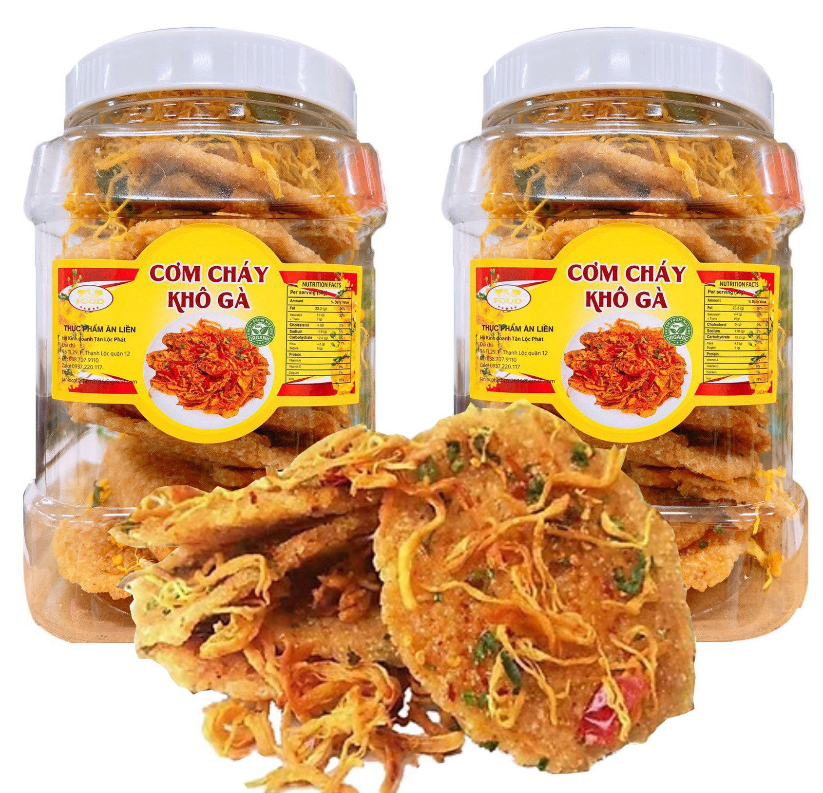 Combo 2 hũ Cơm cháy lắc Khô Gà