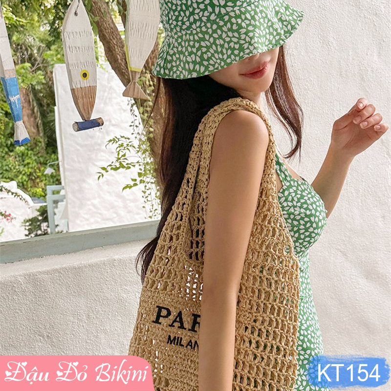 Bikini liền thân cao cấp kèm mũ xinh, áo tắm nữ một mảnh phong cách Hàn quyến rũ, kín đáo dễ mặc, chất thun bơi lạnh mịn đẹp | KT154