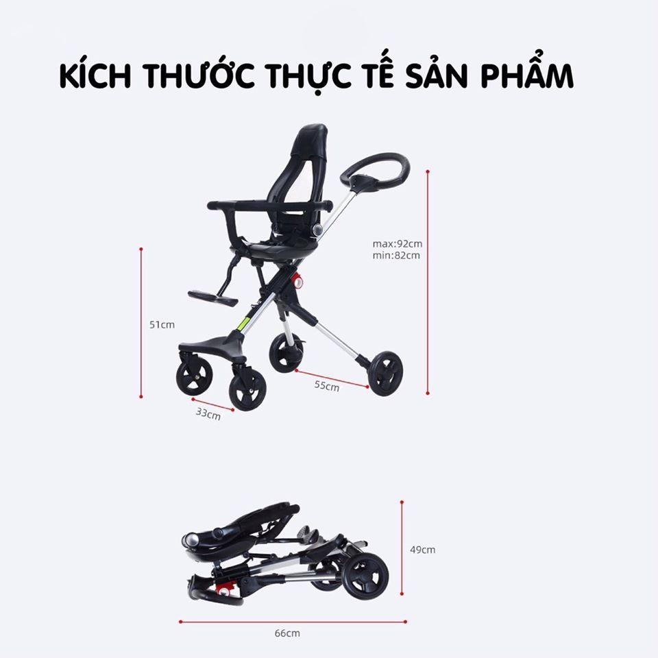 Xe TOMOROW đẩy đảo chiều gấp gọn