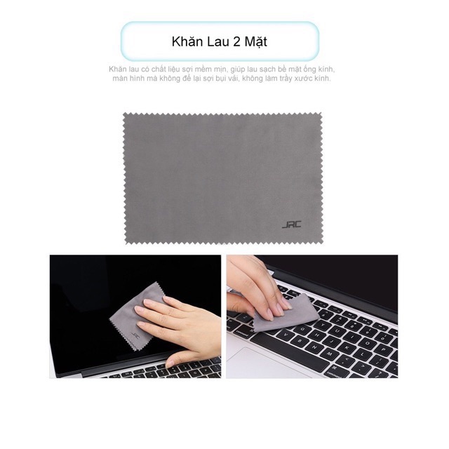 Bộ Vệ Sinh Màn Hình, Vỏ Ngoài, Bàn Phím Dành Cho Macbook, Laptop, Lens Có Khăn Lau, Chổi Quét, Bóng Thổi Bụi 5in1 JRC - Hàng Chính Hãng