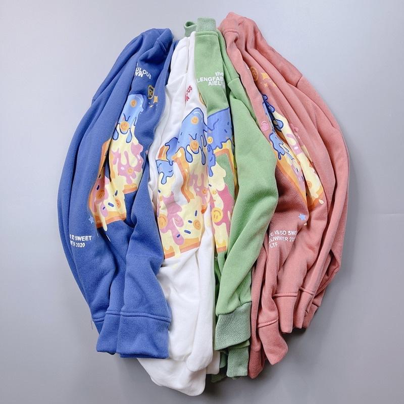 Áo khoác cardigan nữ nỉ bông dày dặn hàng quảng châu form rộng áo chống nắng QUE KEM LF - CANDA 3449