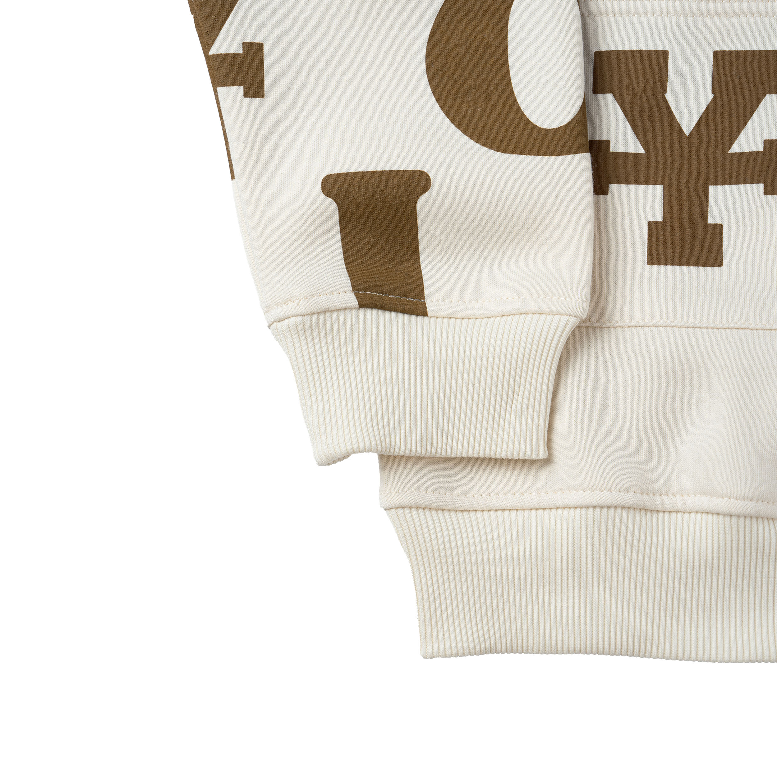 Áo Khoác DirtyCoins Print Cardigan - Ivory/Brown