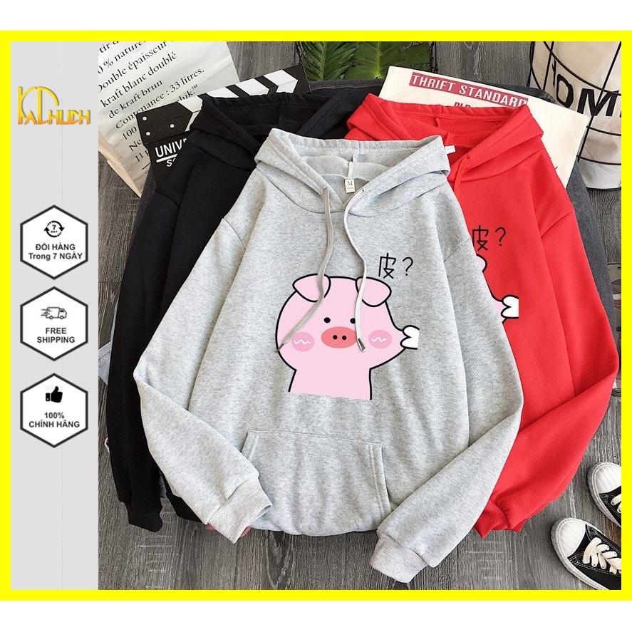 ÁO HOODIE NAM NỮ UNISEX IN HEO NHÉO MÁ SIÊU CƯNG
